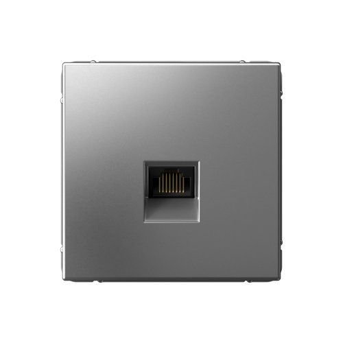 Розетка компьютерная без рамки Systeme Electric ArtGallery  1-м. RJ45 CAT 6А сталь картинка